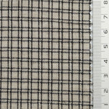 Monochrome Check YarnDyed Cotton Woven Fabric - FAB1800 - 1.Light Beige Plaid-2.Red-Brown Plaid-3.Light Blue Plaid-4.Charcoal Plaid-5.Black Plaid 