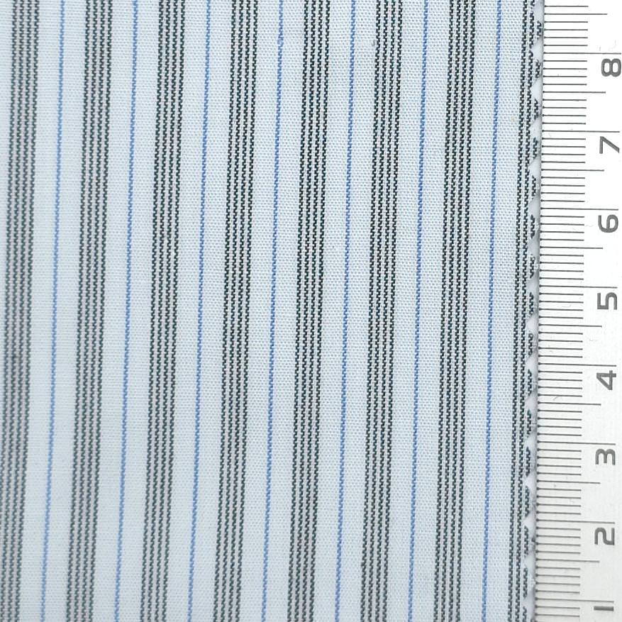 Stripe Cotton Woven Fabric - FAB1966 - Light Blue