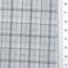 Tattersall Check Polyester Cotton Woven Fabric - FAB1969 - Light Gray
