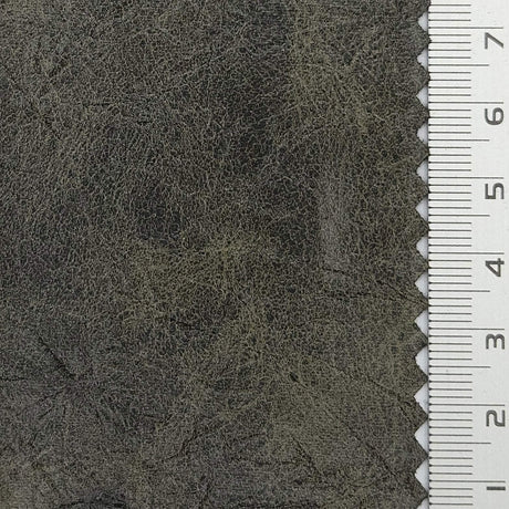 Tie Dye Leather Polyester Polyurethane Knit Fabric - FAB1804 - 1.Navy blue-2.Black-3.Dark brown-4.Charcoal gray-5.Olive green-6.Taupe brown-7.Gray Black 
