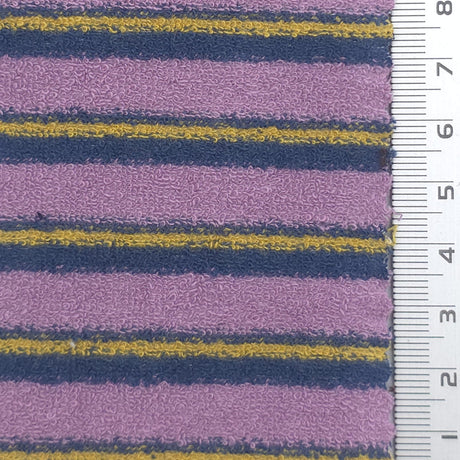 Stripe Cotton Polyester Knit Fabric - FAB1957 - Purple