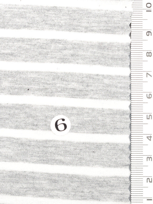 Solid Stripe Jersey Rayon Spandex Knit Fabric - FAB 1726 - 5.Mellange