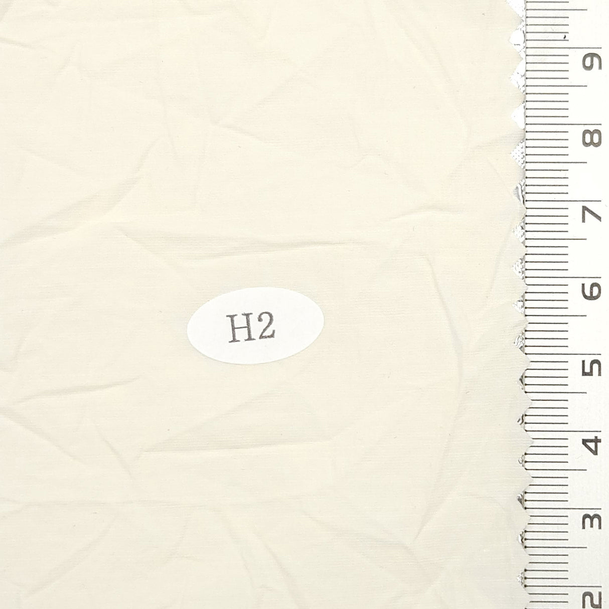 Solid Wrinkle Recycled Cotton Nylon Woven Fabric - FAB1704 - Ivory