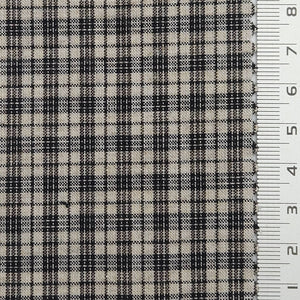 Check YarnDyed Cotton Woven Fabric - FAB1799 - Dark Gray Plaid