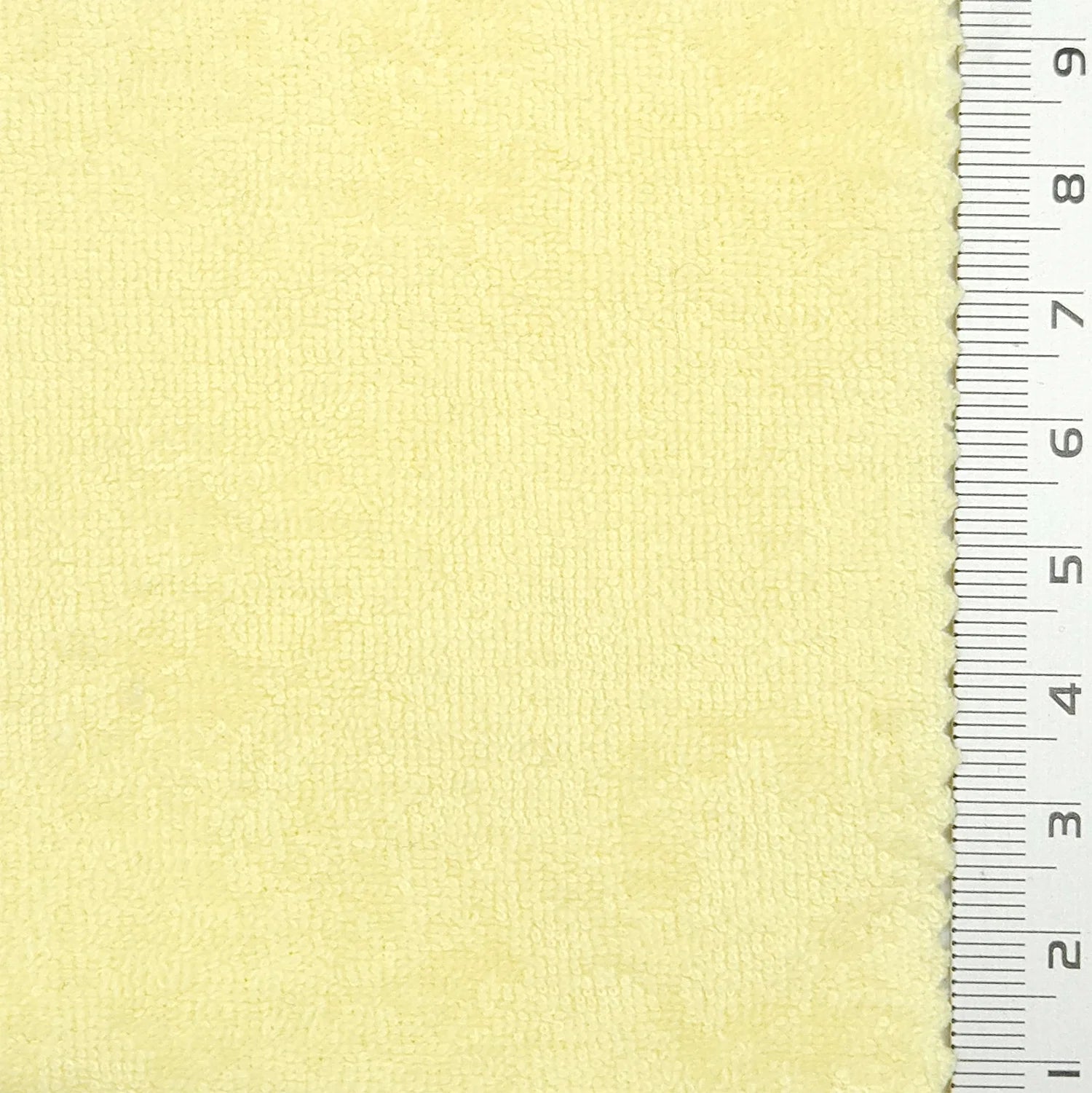Towelling Solid Terry Cotton Polyester Knit Fabric - FAB 1766 - 5.Pale yellow