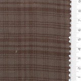 Saddle Brown Check Cotton Rayon Woven Fabric - FAB1826