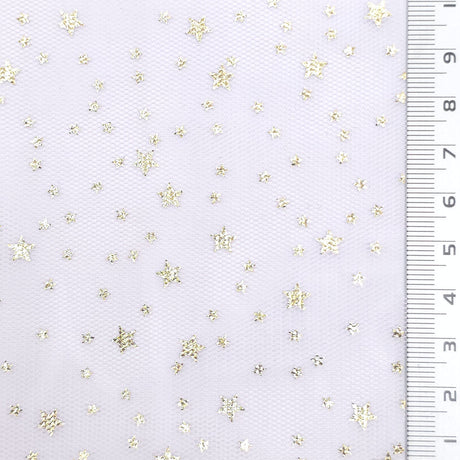 Star Print Poly Knit Fabric - FAB1953 - Indi Pink