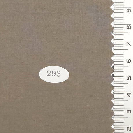 Solid Coated Cotton Nylon Woven Fabric - FAB1703 - 1.Foggy Grey-2.Hampton-3.Pale Silver-4.Nobel-5.Olive Haze-6.Muesli-7.Tabocco Brown-8.Brown-9.Tuna-10.Venus 