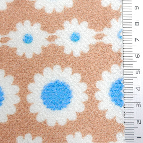 Jersey Sunflower Print Rayon Polyester Knit Fabric - FAB1613 - 1.Pink-2.Coral-3.Pink-4.Turquoise-5.Pink Brown 