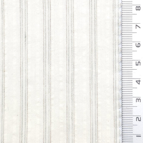 Bengal Stripe 100% Cotton Woven Fabric - FAB1968 - Grey
