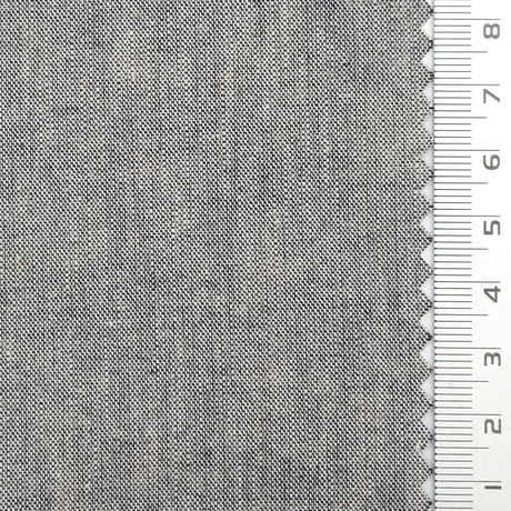 21 Count Solid Plain Linen Cotton Woven Fabric - FAB1785 - 1.Natural linen-2.Light blue-gray-3.Medium gray-4.Charcoal gray-5.Dark gray-6.Black gray 