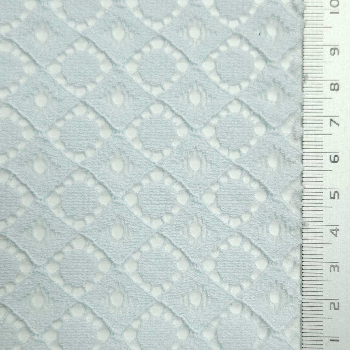 Solid Dot Lace Cotton Nylon Knit Fabric | FAB1560 | 1.Black, 2.White, 3.Ivory, 4.Pink, 5.Mint, 6.Beige by Fabricis.com #