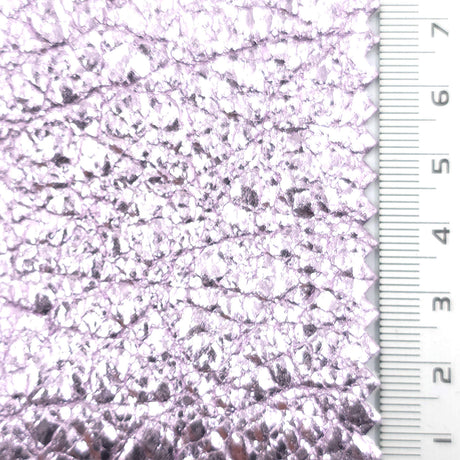Light Purple - Cracked Foil Woven Nylon Pu Fabric - FAB1854