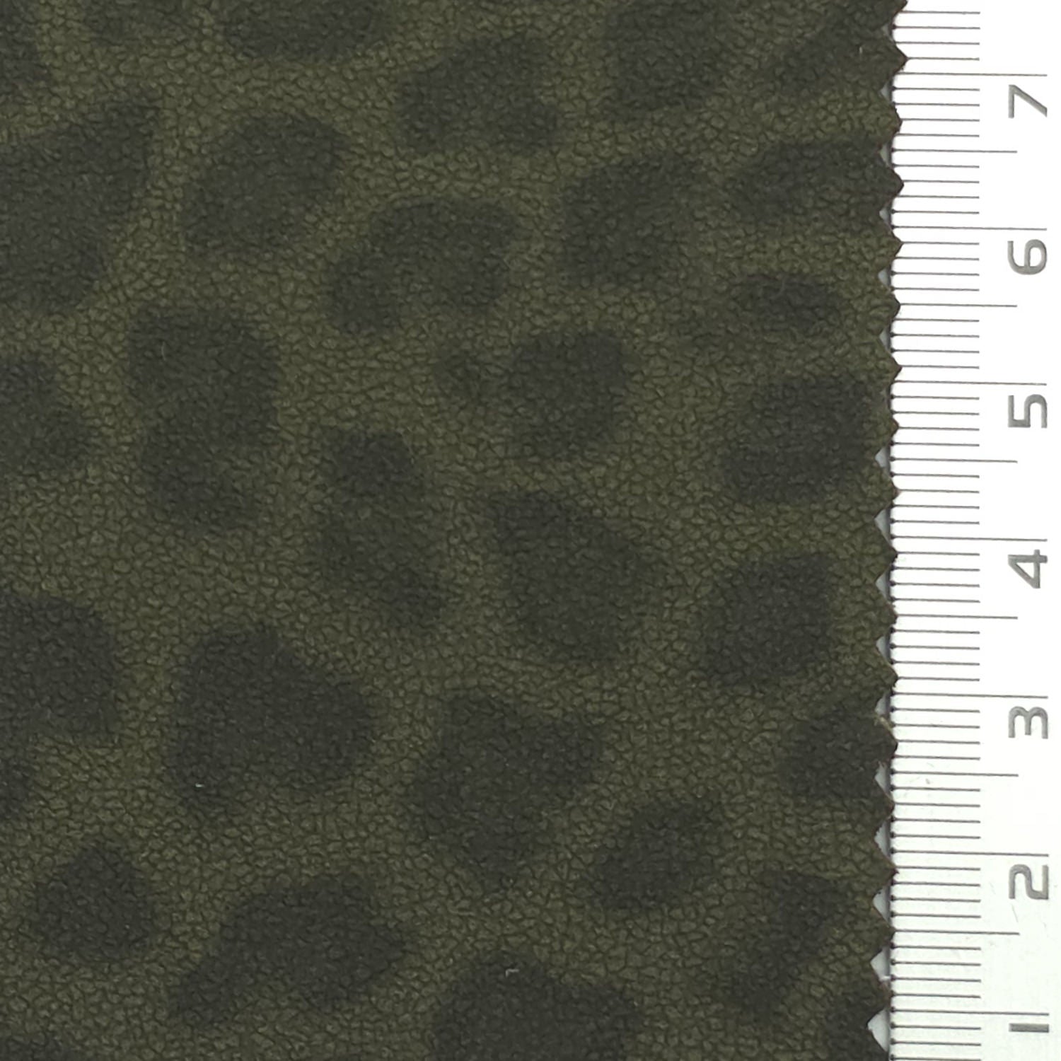 Animal Print Polyester Polyurethane Knit Fabric - FAB1978 - Olive Green