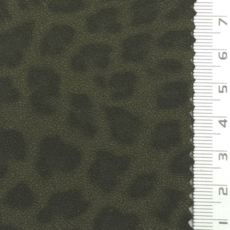 Animal Print Polyester Polyurethane Knit Fabric - FAB1978 - Olive Green