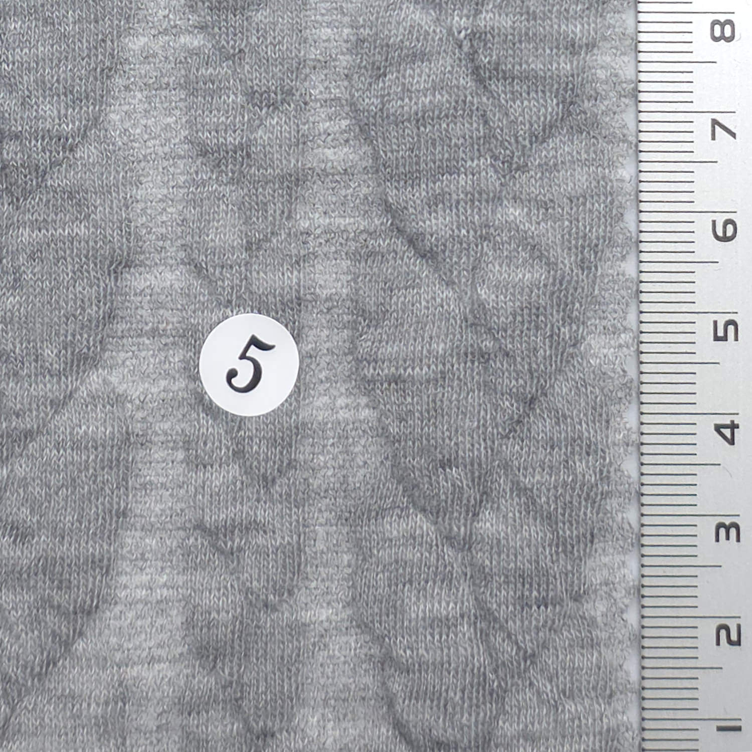 Gray - Cable Knit Poly Span Knit Fabric - FAB1914