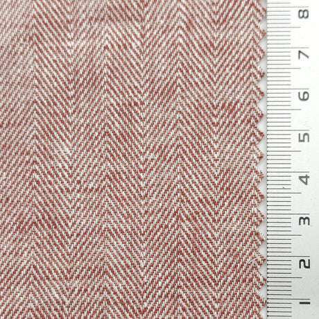 Herringbone YarnDyed Linen Rayon Woven Fabric - FAB1650 - 1.Maverick-2.Rose-3.Periwinkle-4.Heather-5.Clam Shell-6.Barley White-7.Raffia-8.Tasman-9.Arrowtown-10.Napa 