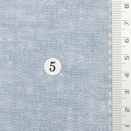 Solid Rib Polyester Spandex Knit Fabric - FAB1767 - 1.Lavender-2.Pale lemon-3.Salmon pink-4.Baby blue-5.Steel blue-6.Ivory-7.N/A-8.Sage gray-9.Celadon-10.Taupe 