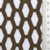 Khaki Airy Zigzag Mesh Poly Knit Fabric - FAB1849