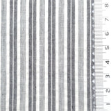 Black - Dobby Stripe Woven Cotton Poly Shirting Fabric - FAB1859
