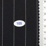 20 mm Pin Stripe Spandex Polyester Metallic Rayon Woven Fabric - FAB1751 - 1.Charcoal-2.Navy-3.Dark Navy-4.White-5.Black 