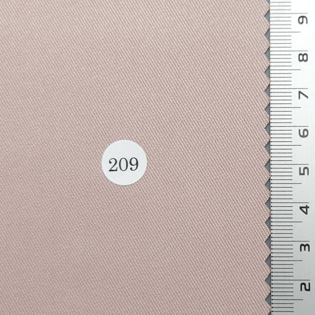Solid Twill Polyester Rayon Spandex Woven Fabric - FAB1694 - 1.Ivory Beige (213)-2.Beige (212)-3.Green Ivory (211)-4.Yellow Beige (210)-5.Pink (209)-6.Ivory (208)-7.White (207)-8.Grey (206)-9.Brown (205)-10.Light Charcoal (204) 