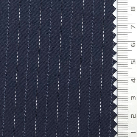 Pencil Stripe Plain Rayon Spandex Polyester Woven Fabric - FAB1782 - 1.Black-2.Light gray-3.Beige-4.Slate Gray-5.Navy blue-6.Dark Navy 