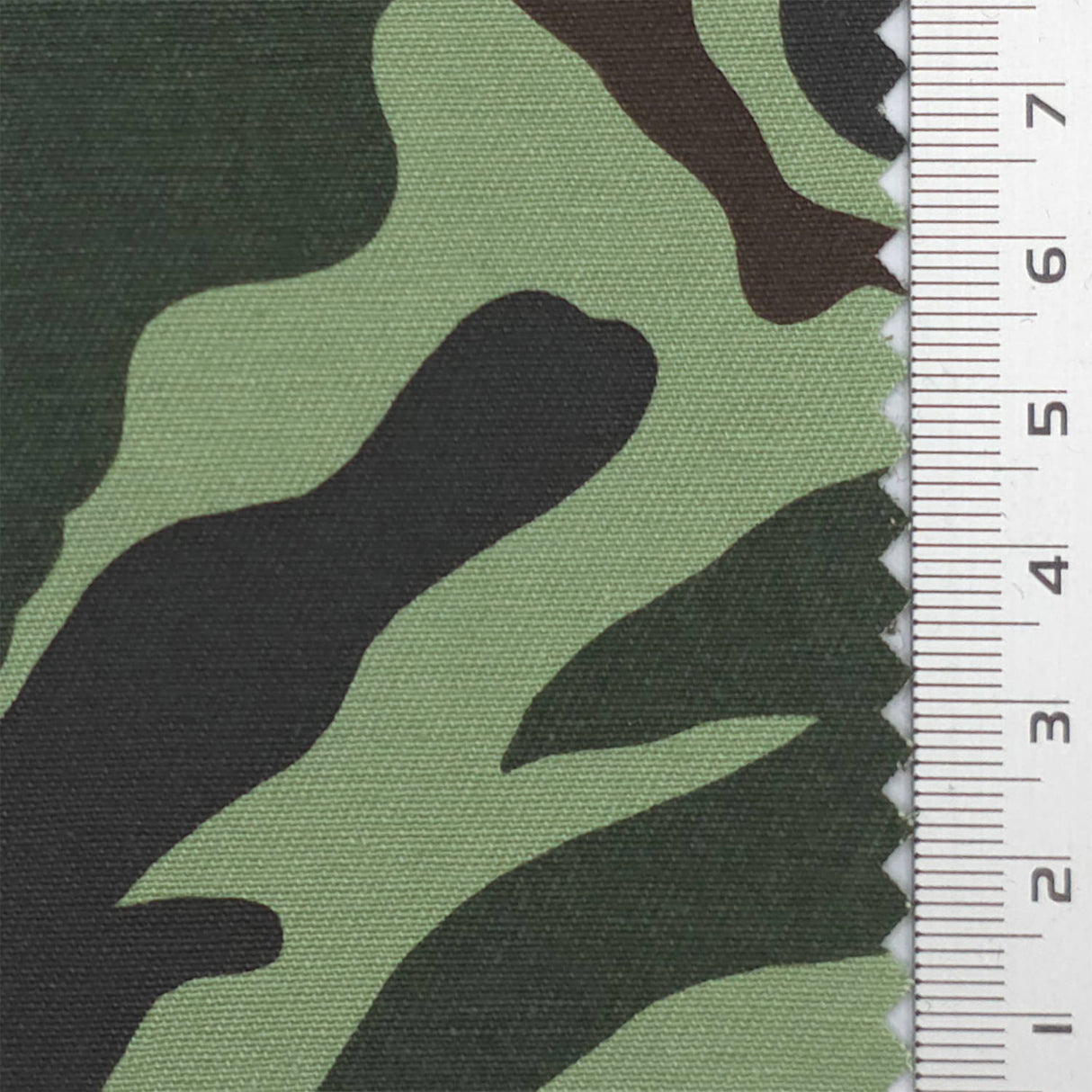 Green Camouflage Utility Cotton Woven Fabric - FAB1841