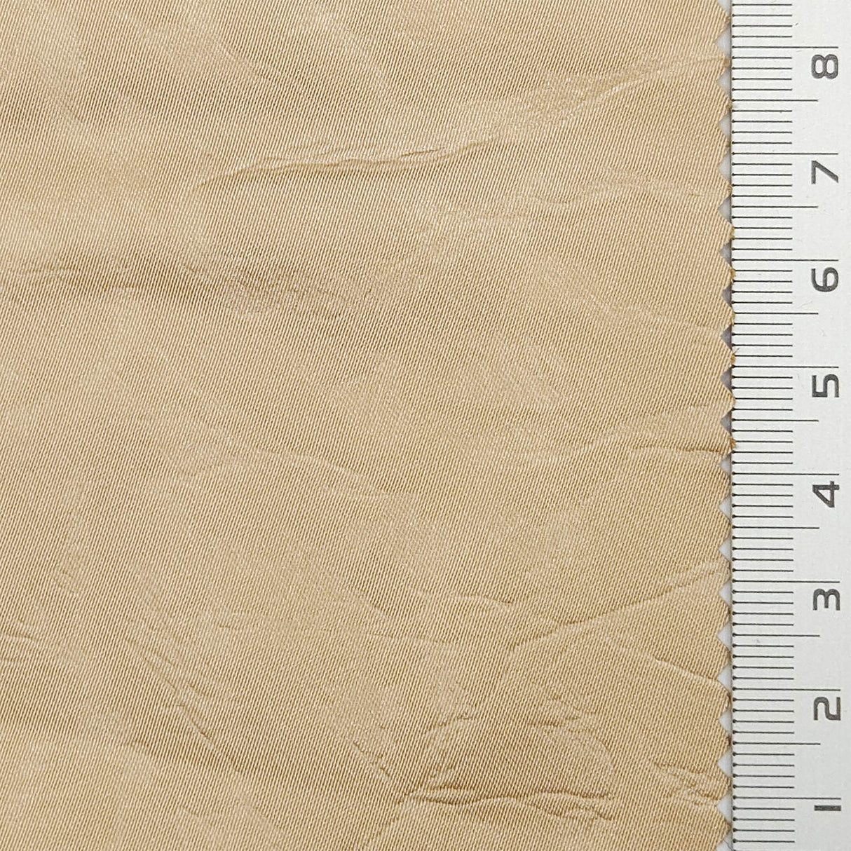 Solid Crease Satin Polyester Woven Fabric - FAB1791 - Tan