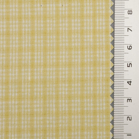Check Cotton Woven Fabric | FAB1549 | 1.Soft Peach, 2.Spring Wood, 3.Onahau, 4.Green, 5.Yellow, 6.Orange, 7.Snuff, 8.Periwinkle, 9.Pale Cornflower Blue, 10.Black by Fabricis.com #