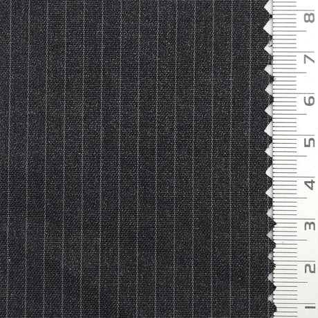 Pin Stripe Plain Polyester Spandex Rayon Woven Fabric - FAB1783 - 1.Light beige-2.Taupe-3.Light gray-4.Charcoal gray-5.Dark Charcoal-6.Navy blue-7.Dark brown-8.Dark Navy-9.Black 