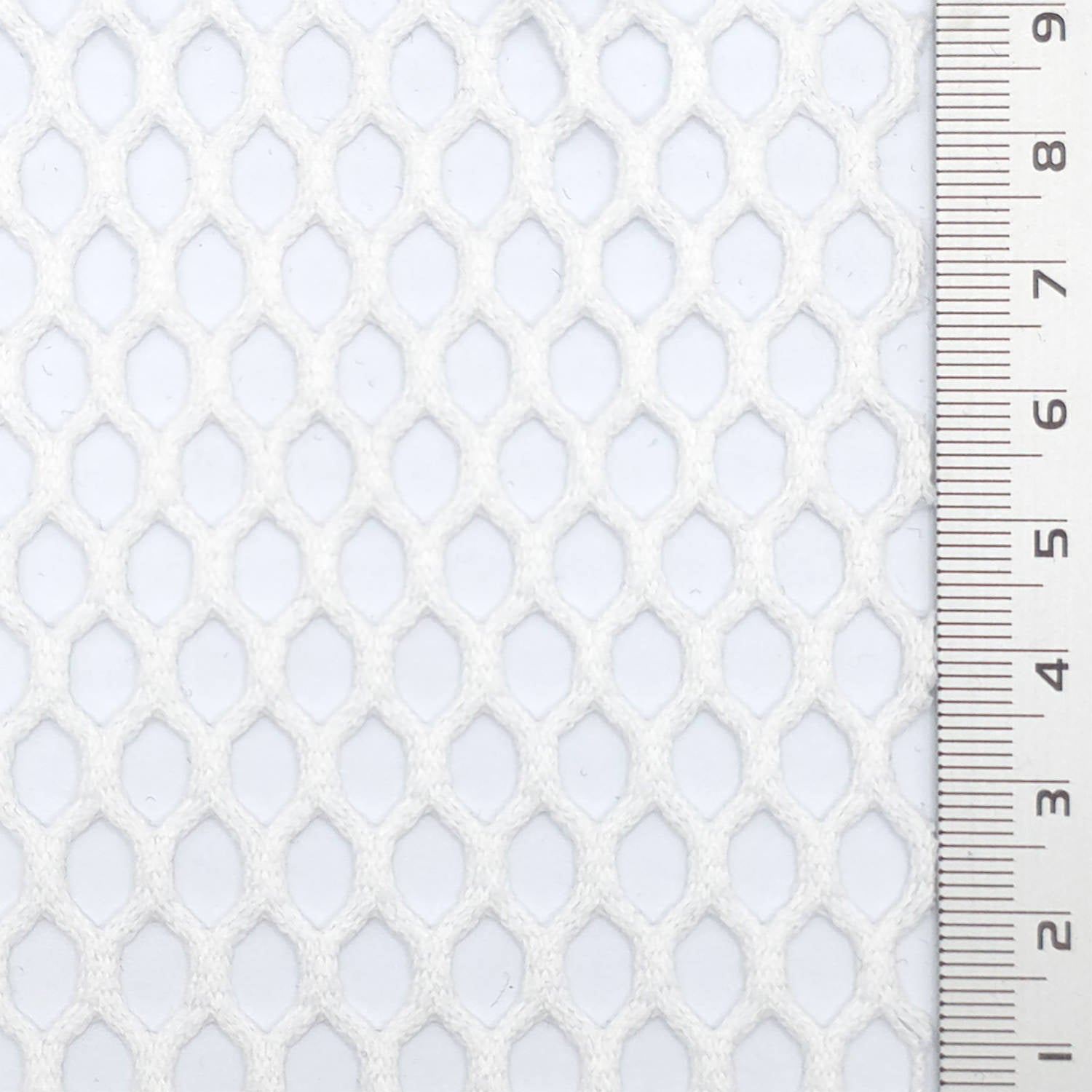 1.Beige-2.Black-3.White-4.Navy-5.Ivory - Structured Mesh Poly Knit Fabric - FAB 1847