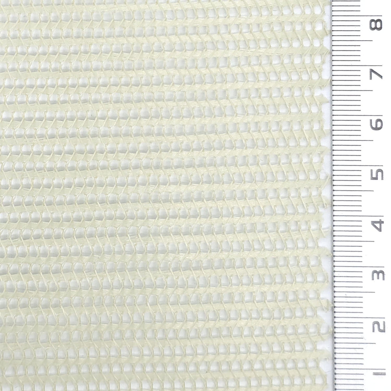 Resin Finished Rigid Nylon Mesh Knit Fabric - FAB1943 - Cream