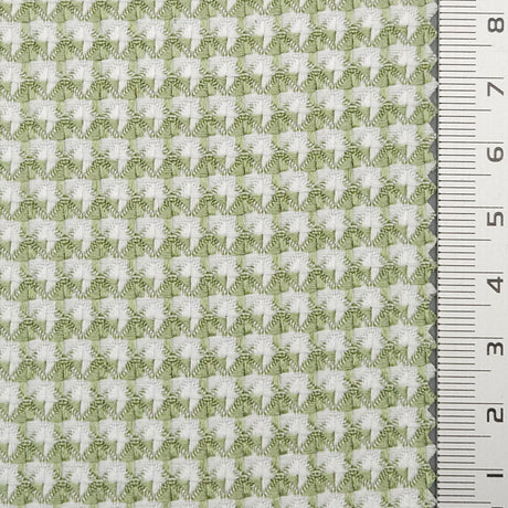 Houndstooth YarnDyed Polyester Spandex Woven Fabric - FAB1686 - 1.Black/White-2.Beige-3.White-4.Blue-5.Green-6.Yellow-7.Pink-8.Red-9.Black/Fushia 
