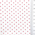 Polka Dot Polyester Woven Fabric - FAB1971 - White