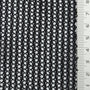 Stripe Mesh Polyester Knit Fabric - FAB1801 - Black