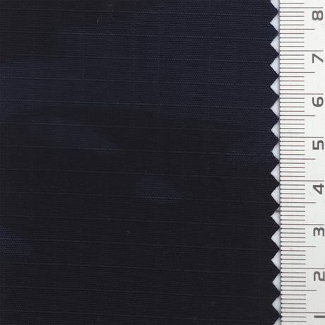 Black Navy Tiger Camouflage Ripstop Poly Cotton Woven Fabric - FAB1840