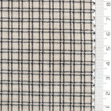 Windowpane Check YarnDyed Cotton Woven Fabric - FAB1760 - 1.Beige-2.Pink-3.Light Blue-4.Black-5.Charocal 
