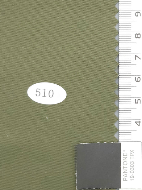 Solid Recycled Nylon Woven Fabric - FAB1681 - 1.Dusty Grey-2.Star Dust-3.Cotton Seed-4.Lemon Grass-5.Olive Haze-6.Camouflage Green-7.Smokey Grey-8.Carbon Grey-9.White-10.Eggshell 
