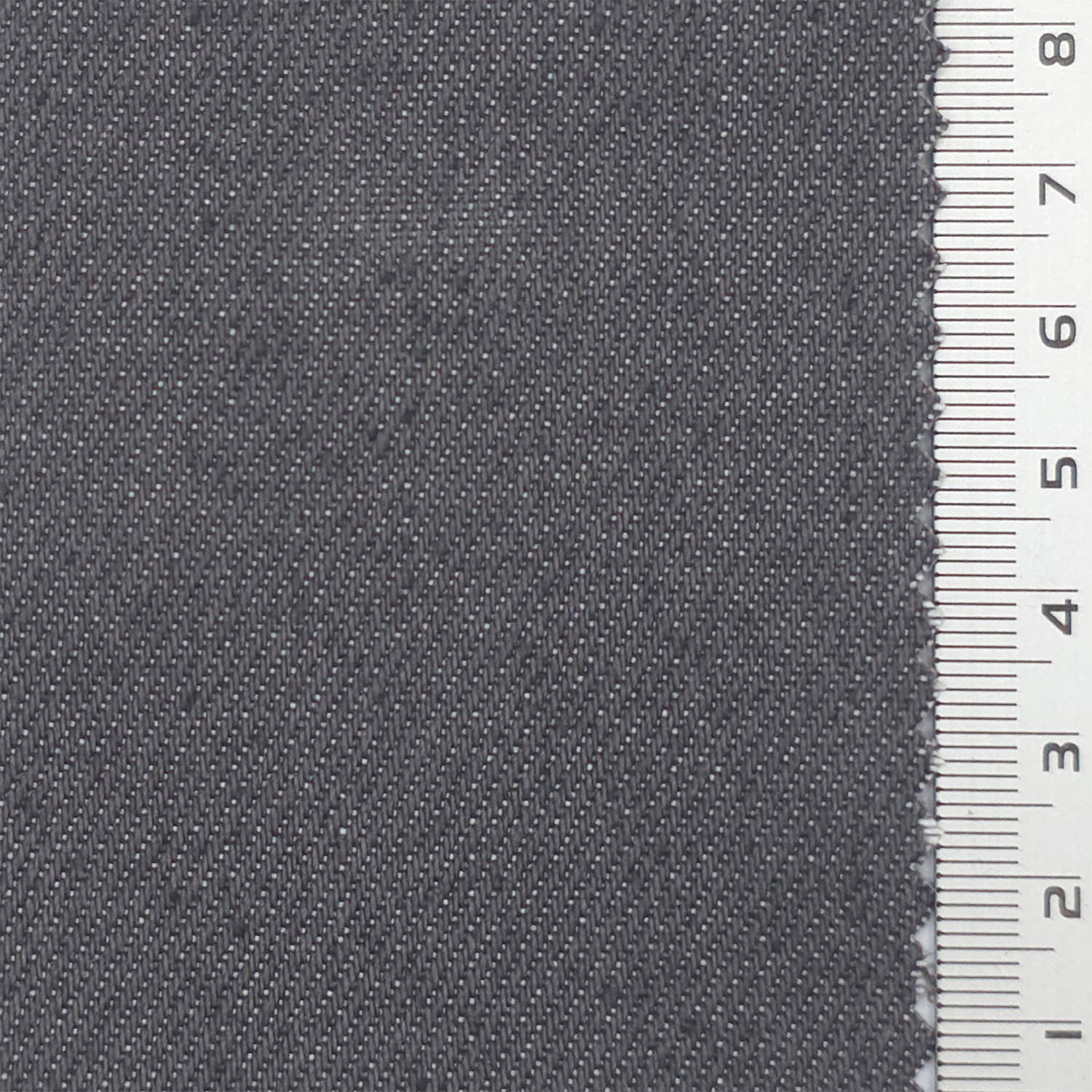 1.Navy Blue-2.Navy Black-3.Black-4.White-5.Charcoal Gray - Fake Denim Cotton Poly Woven Fabric - FAB 1838