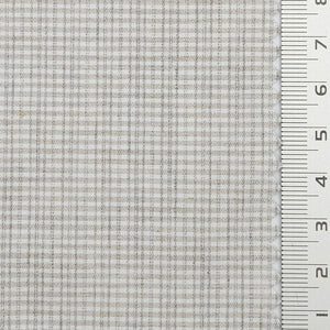 Subtle Grid Check Plain Cotton Woven Fabric - FAB1795 - Light Gray