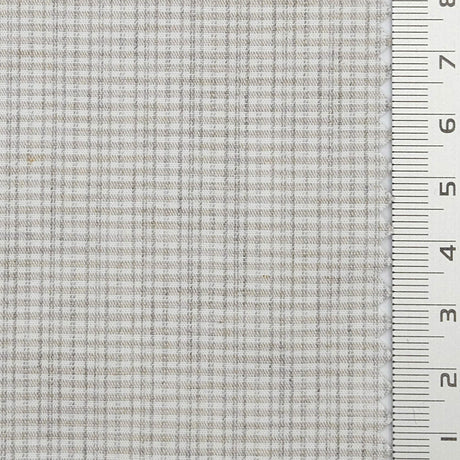 Subtle Grid Check Plain Cotton Woven Fabric - FAB1795 - 1.Light Beige-2.Taupe-3.Medium Gray-4.Charcoal Gray-5.Light Gray-6.White-7.Light Blue-8.Light Pink-9.Gray-10.Medium Gray 
