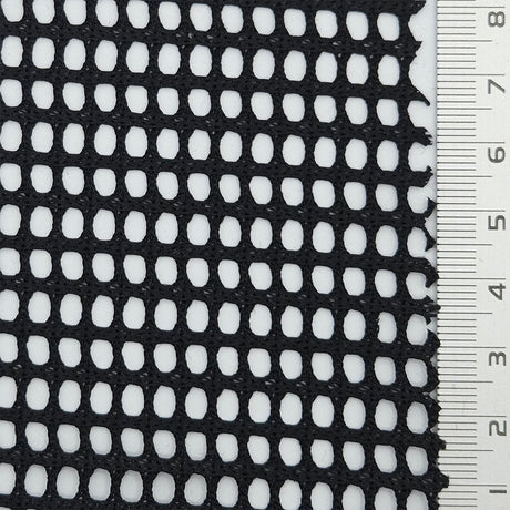 Solid Mesh Polyester Knit Fabric - FAB1802 - 1.Ivory-2.Light gray-3.Navy blue-4.White-5.Black 