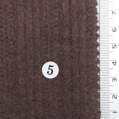 Medium Brown - Brushed Rib Poly Rayon Knit Fabric - FAB1856