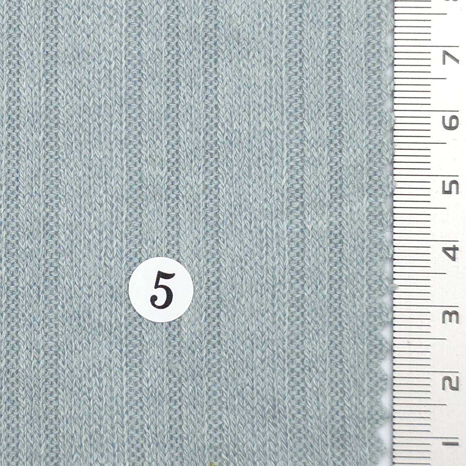 Hairy TR Stripe Irregular Rayon Polyester Knit Fabric - FAB 1818 - 5.Mint Blue