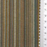 Olive Green Textured Stripe Cotton Woven Fabric - FAB1825
