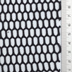 Black Mesh Honeycomb Poly Knit Fabric - FAB1846