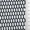 Black Mesh Honeycomb Poly Knit Fabric - FAB1846