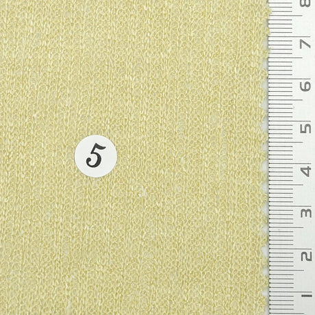 Like Pleated Solid Rib Linen Polyester Knit Fabric - FAB1768 - 1.Ivory-2.Ecru-3.Blush pink-4.Sky blue-5.Butter yellow-6.Sage green-7.Lilac-8.Warm gray-9.Heather gray-10.White 