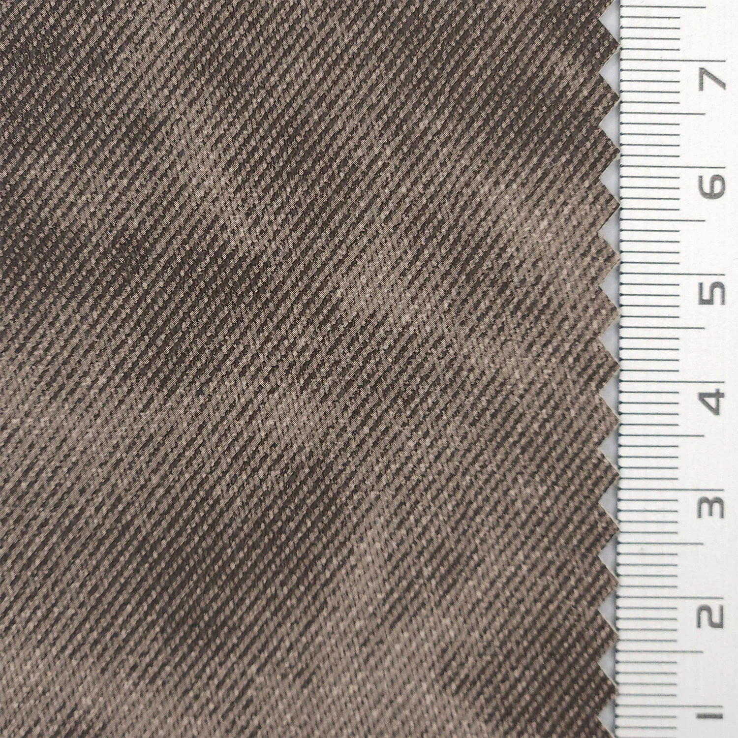 Washing effect Twill Denim Polyurethane Rayon Woven Fabric - FAB 1763 - 6.Brown
